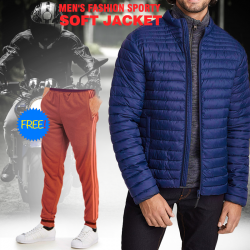Tracker Men's High Quality Soft Jacket, With Free Track Pant, HD77